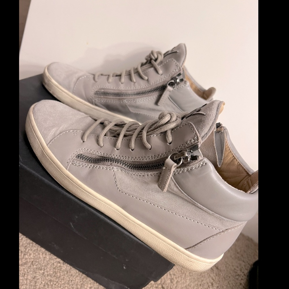 Giuseppe Zanotti Suede Colorblock Pattern Sneaker… - image 3